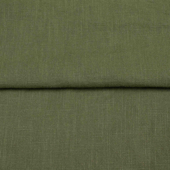 Linen Plain Weave - Deep Green