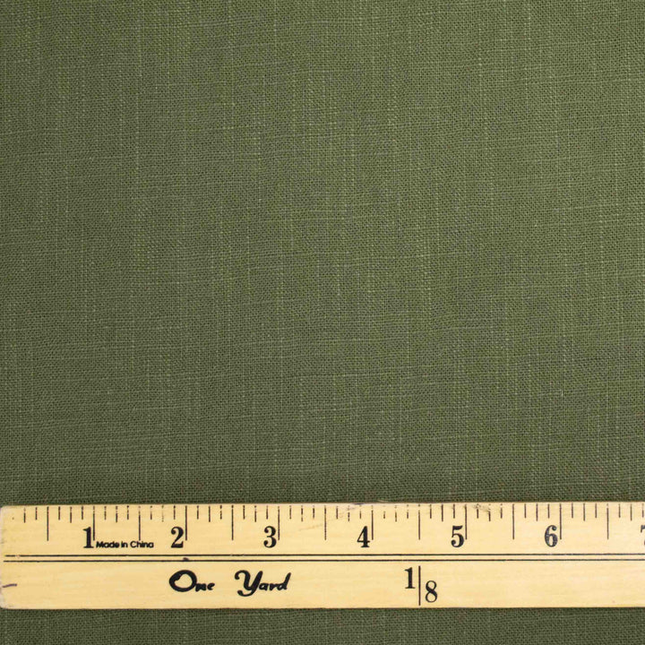 Linen Plain Weave - Deep Green