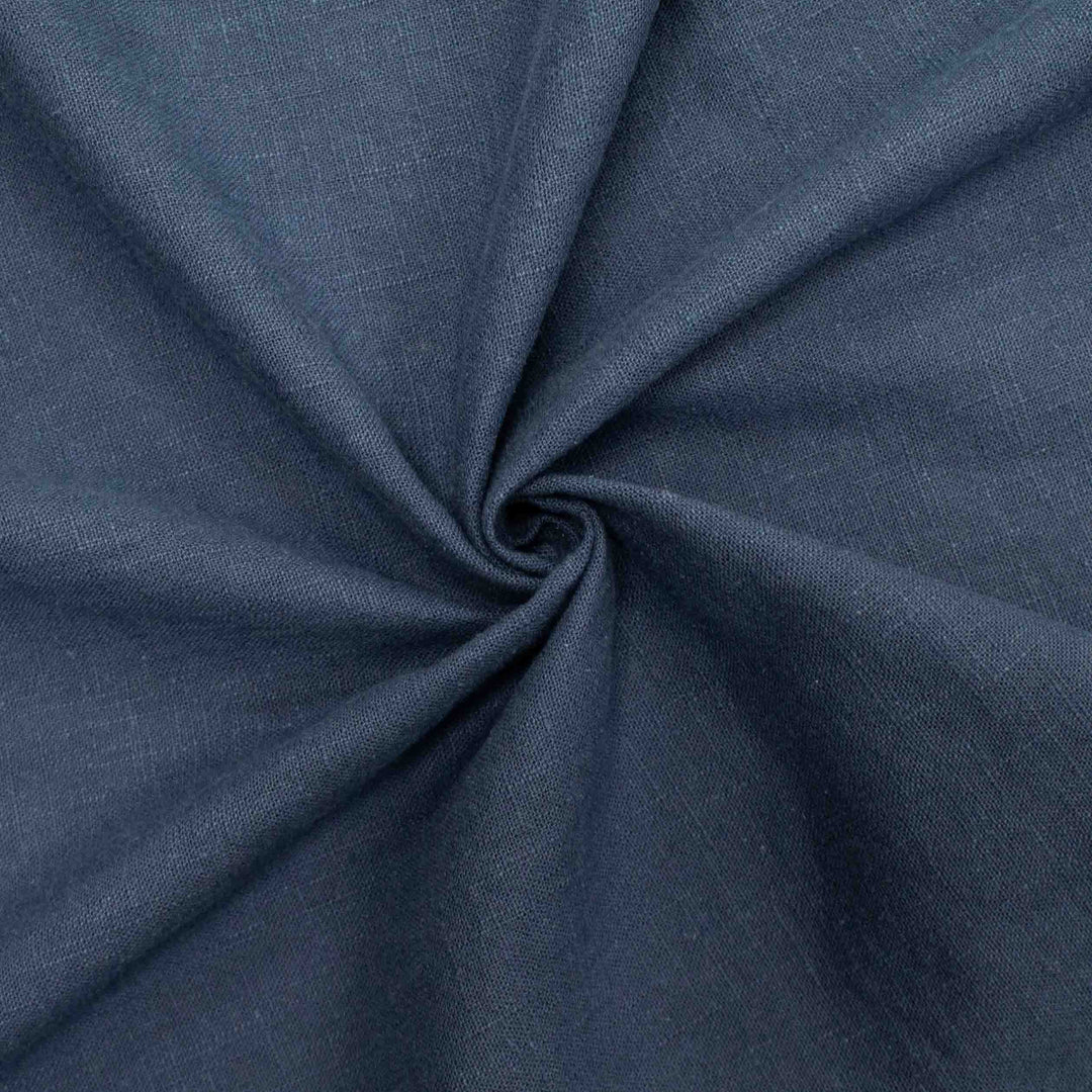 Linen Plain Weave - Navy