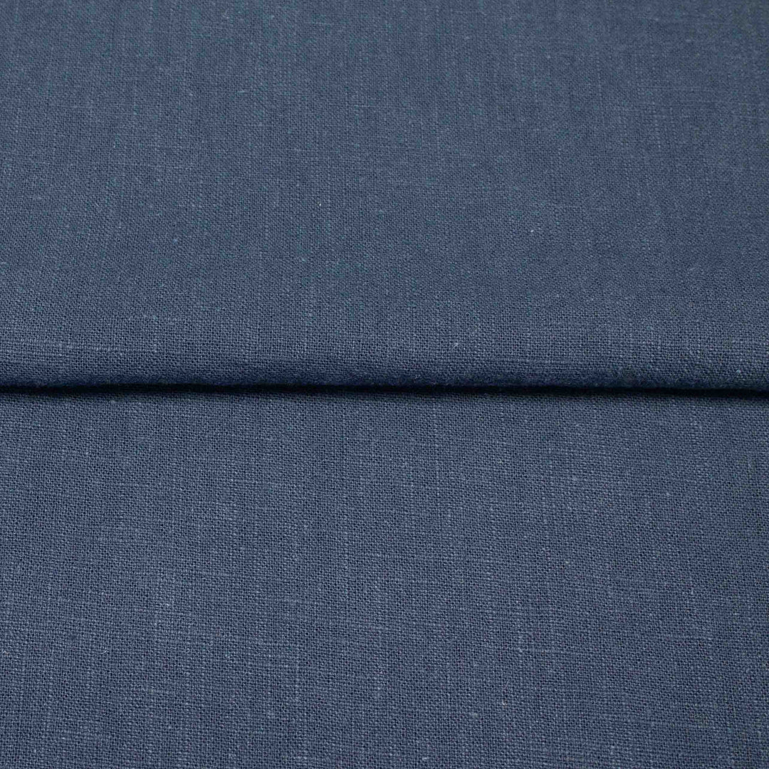 Linen Plain Weave - Navy