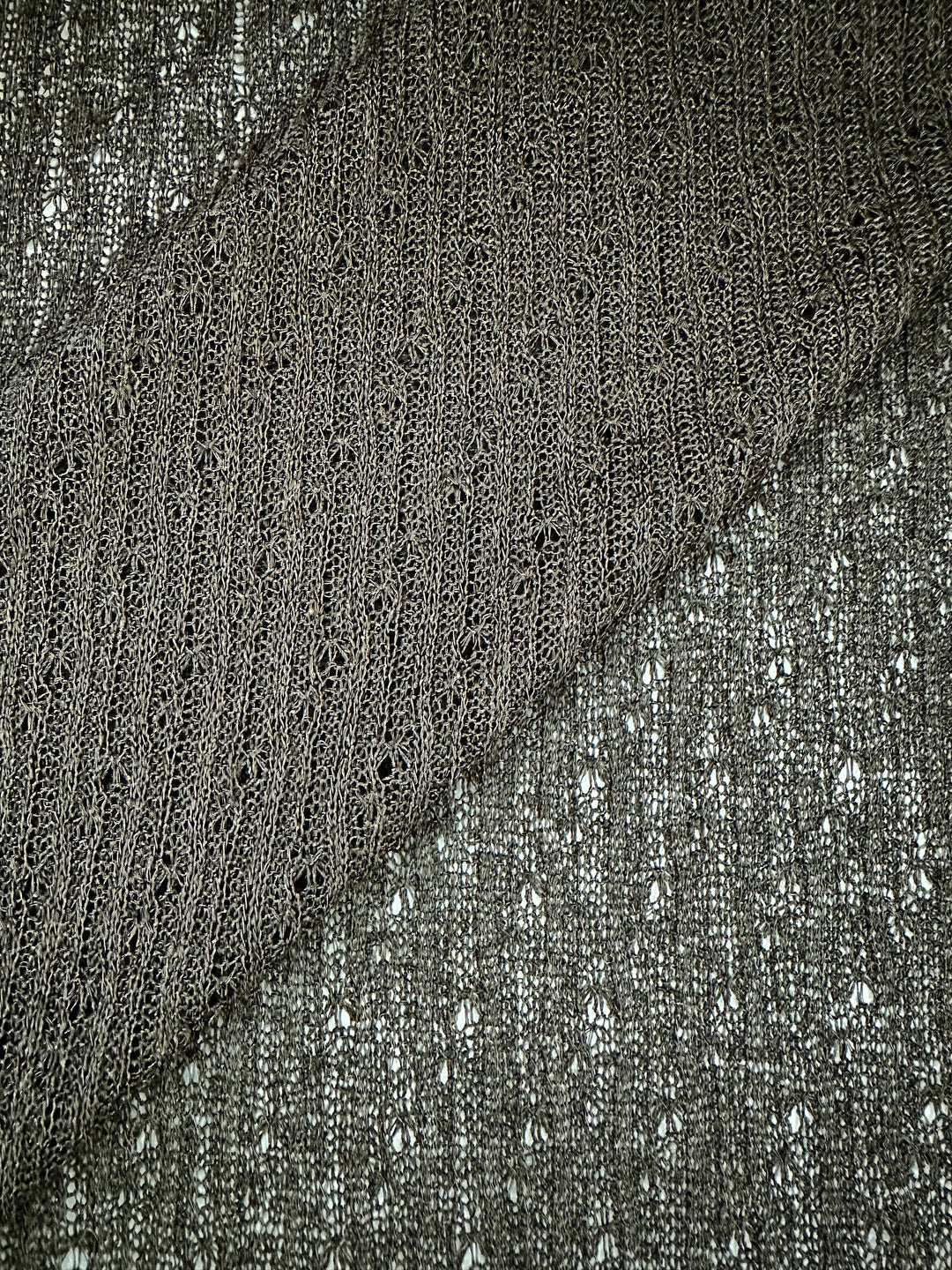 Sweater Knit - Poly Linen - Black