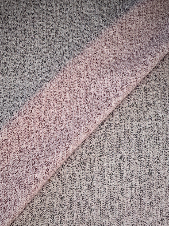 Sweater Knit - Poly Linen - Pale Pink