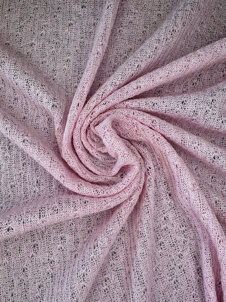 Sweater Knit - Poly Linen - Pale Pink