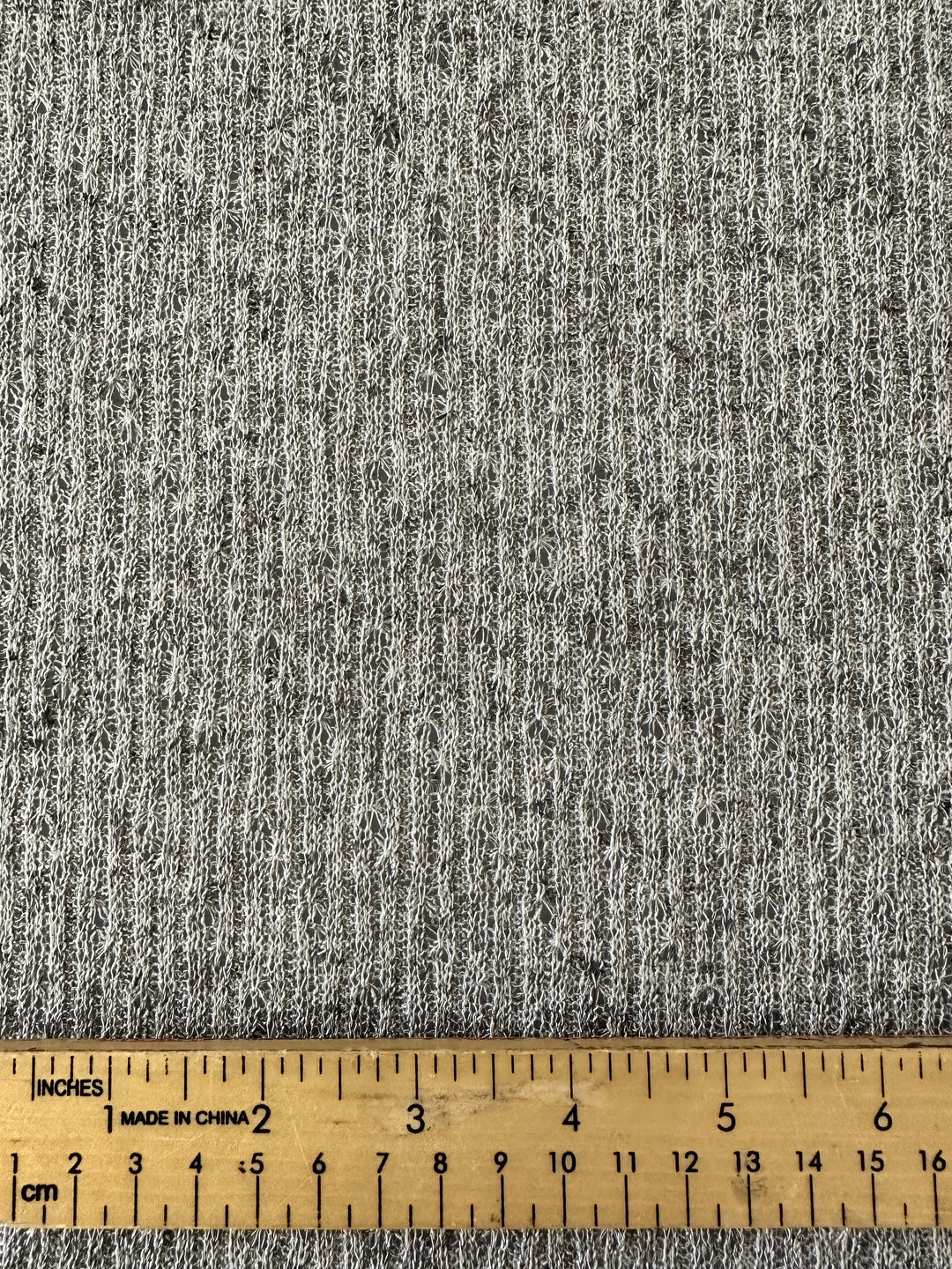 Sweater Knit - Poly Linen - Light Grey