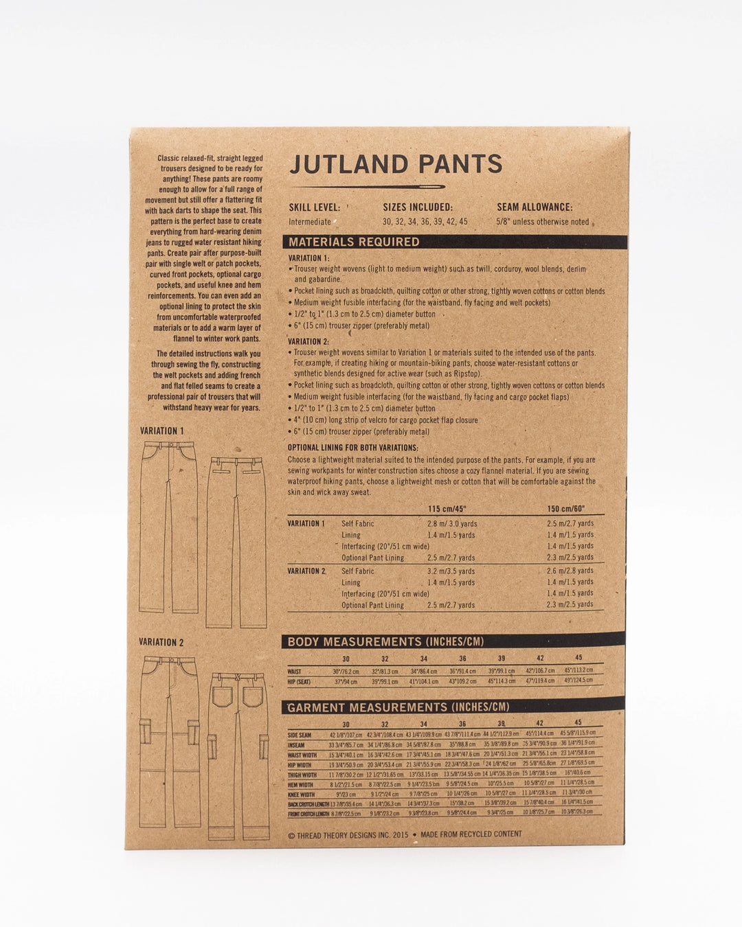 Pattern - Thread Theory - Jutland Pants