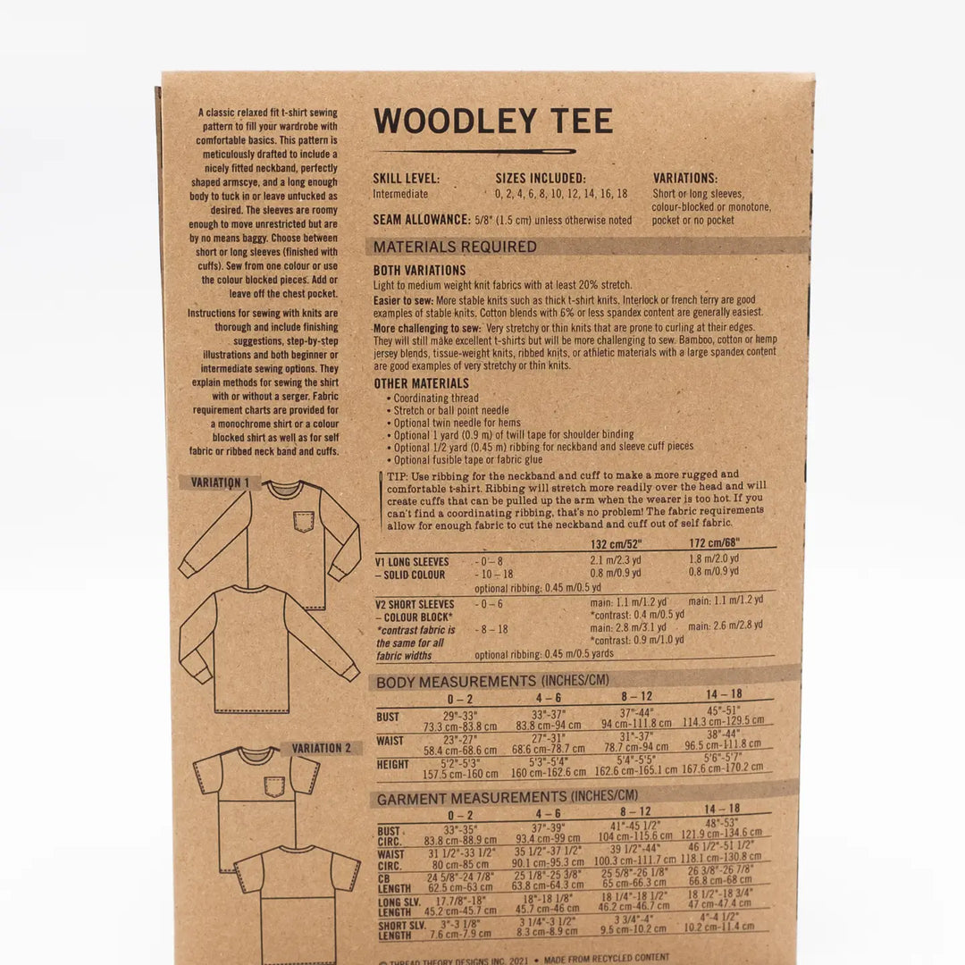 Pattern - Thread Theory - Woodley Tee