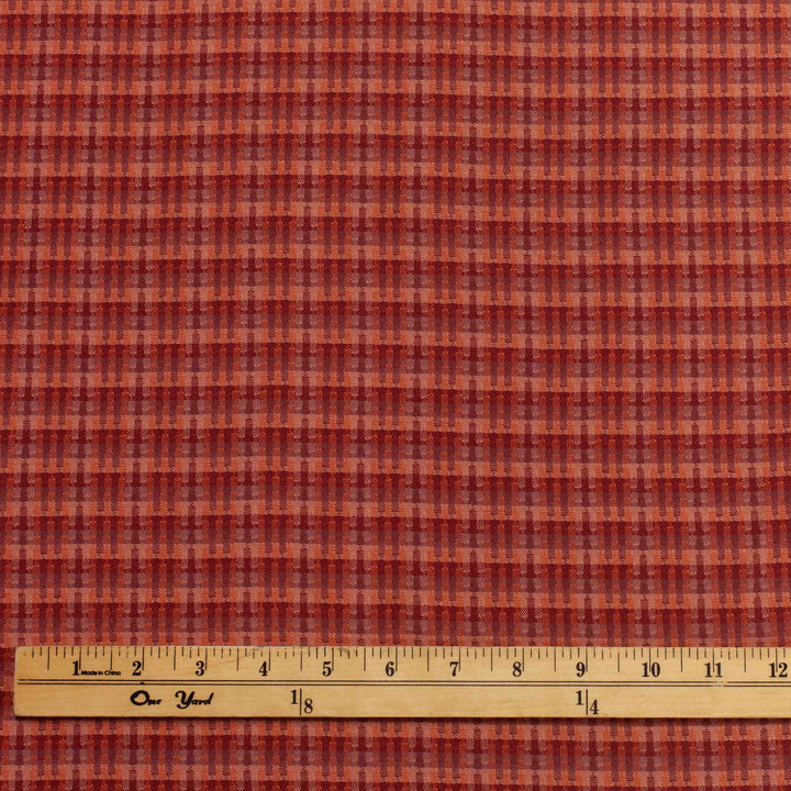 Cotton Woven - Tweed Weave in Rosebed