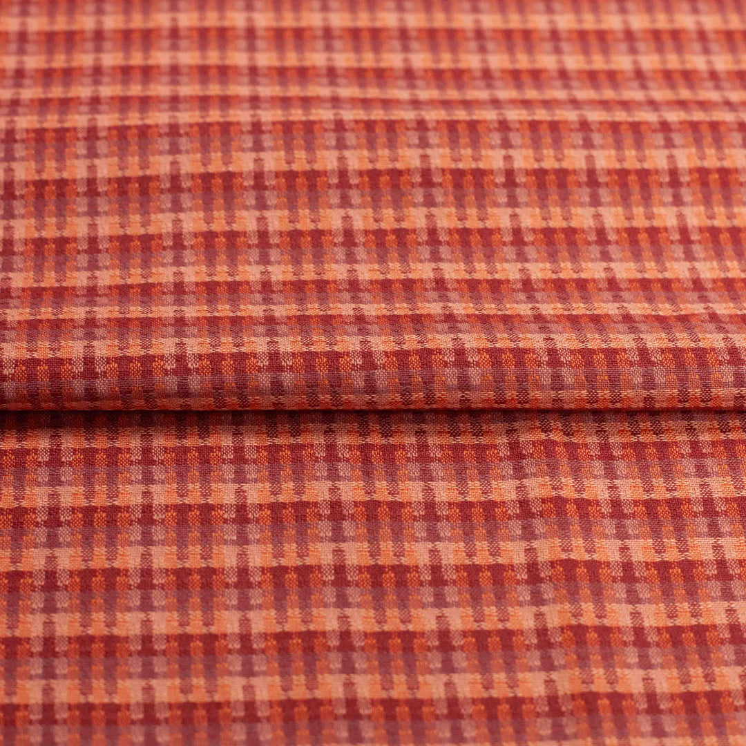 Cotton Woven - Tweed Weave in Rosebed
