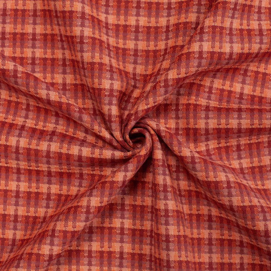 Cotton Woven - Tweed Weave in Rosebed