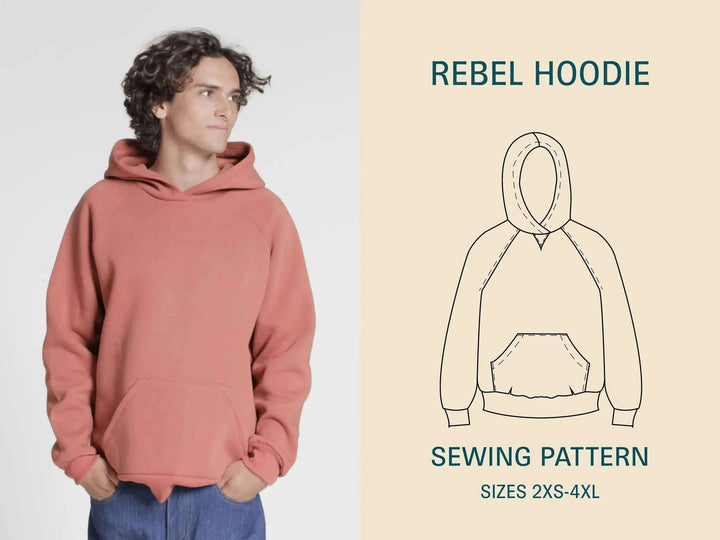 Pattern - Wardrobe by Me - Rebel Hoodie (Unisex)