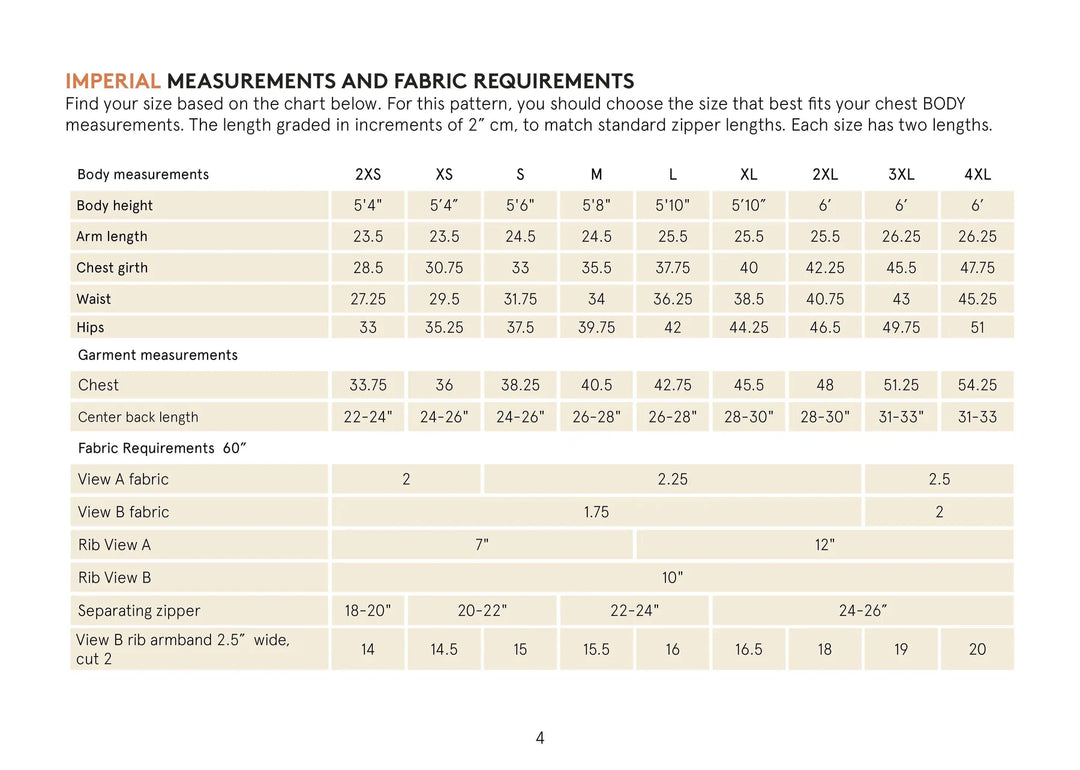 Pattern - Wardrobe by Me - Zipper Hoodie - (Unisex)