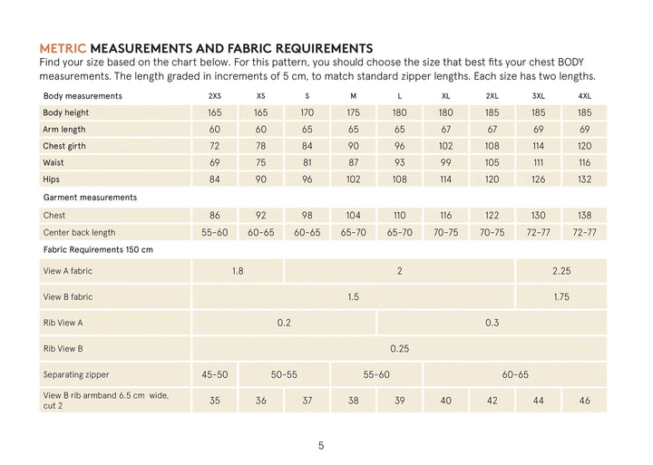 Pattern - Wardrobe by Me - Zipper Hoodie - (Unisex)