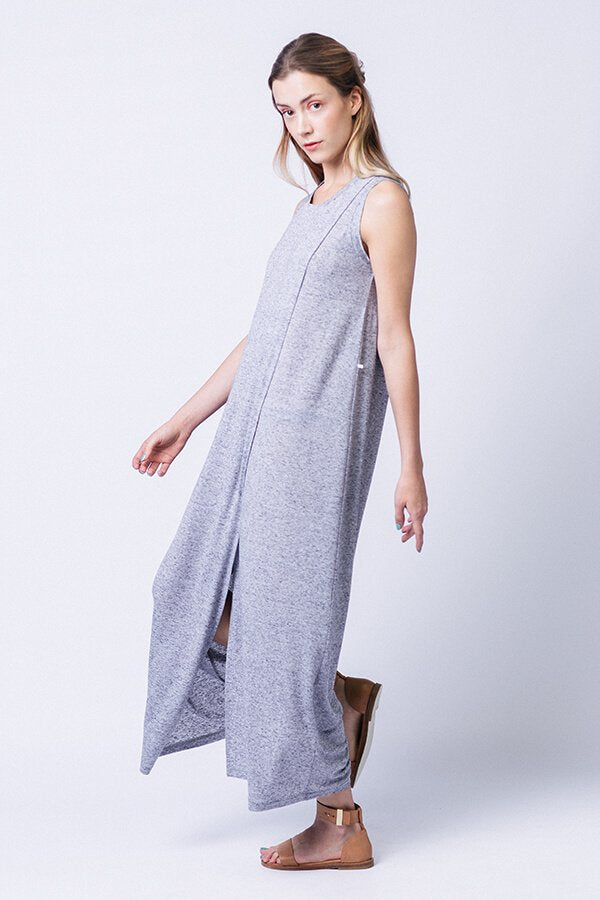 Named Clothing Anneli Double Front Dress sewing pattern – versatile jersey dress and T-shirt with wrap-effect front and round neckline.