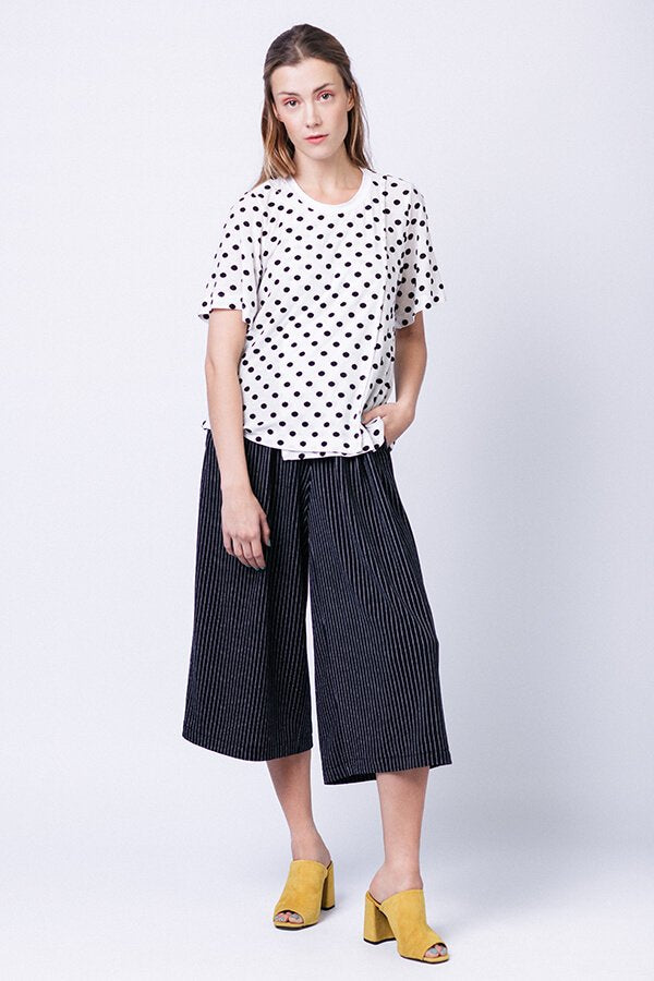 Named Clothing Anneli Double Front Dress sewing pattern – versatile jersey dress and T-shirt with wrap-effect front and round neckline.