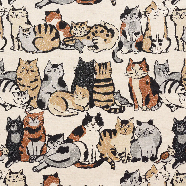 Canvas – Japanese Cotton/Linen Blend- Cat Art