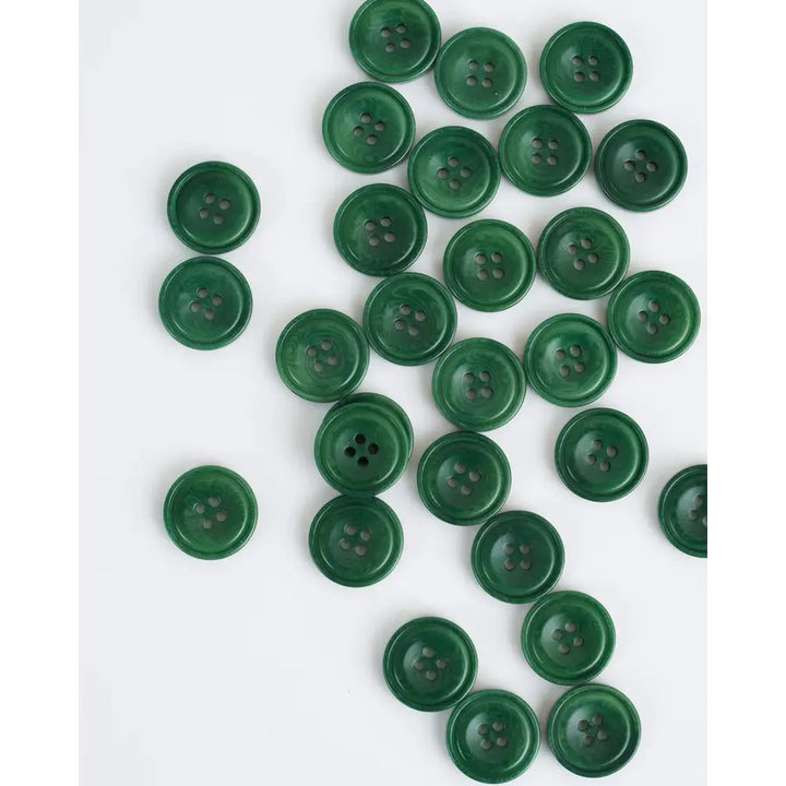 Corozo Nut Buttons Juniper - 3  sizes (20L, 30L, 40L)