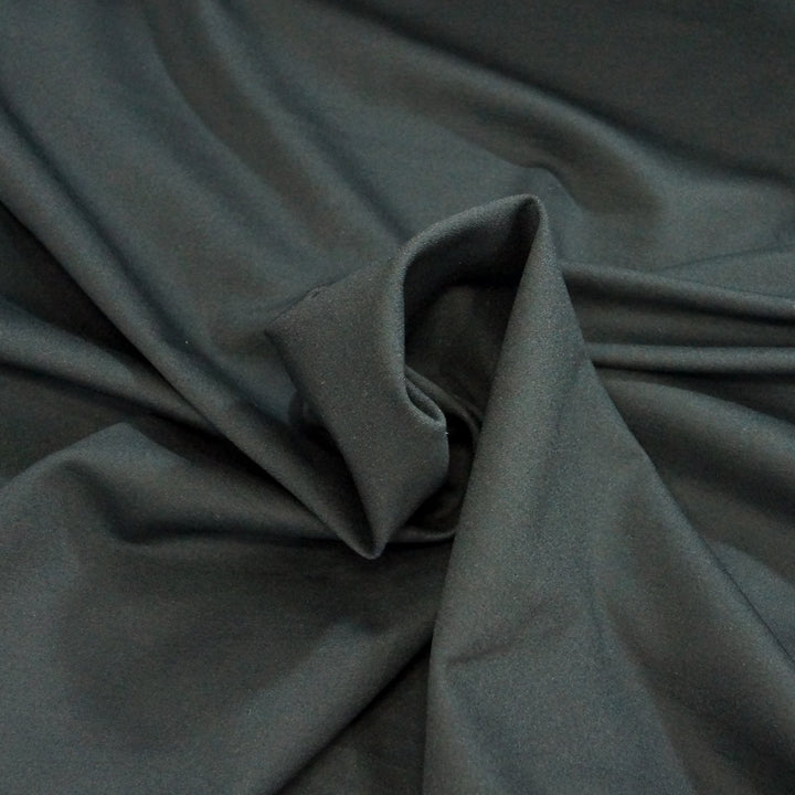 Ponte - Black Viscose & Wool Blend