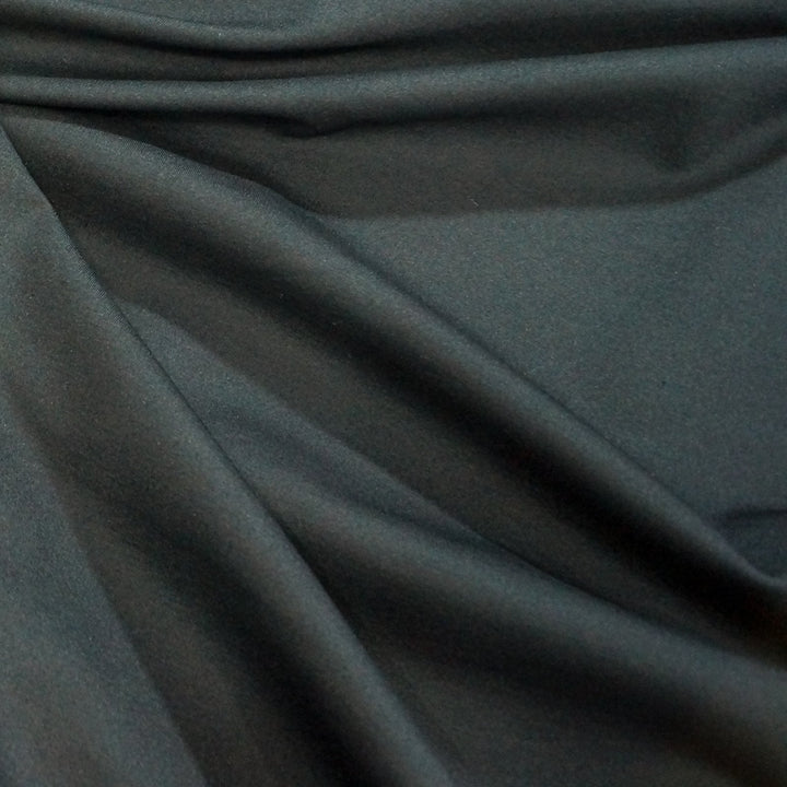 Ponte - Black Viscose & Wool Blend