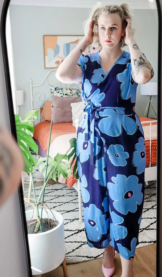Rayon Twill Blue Lagoon fabric, soft drape, luxurious top and dress material