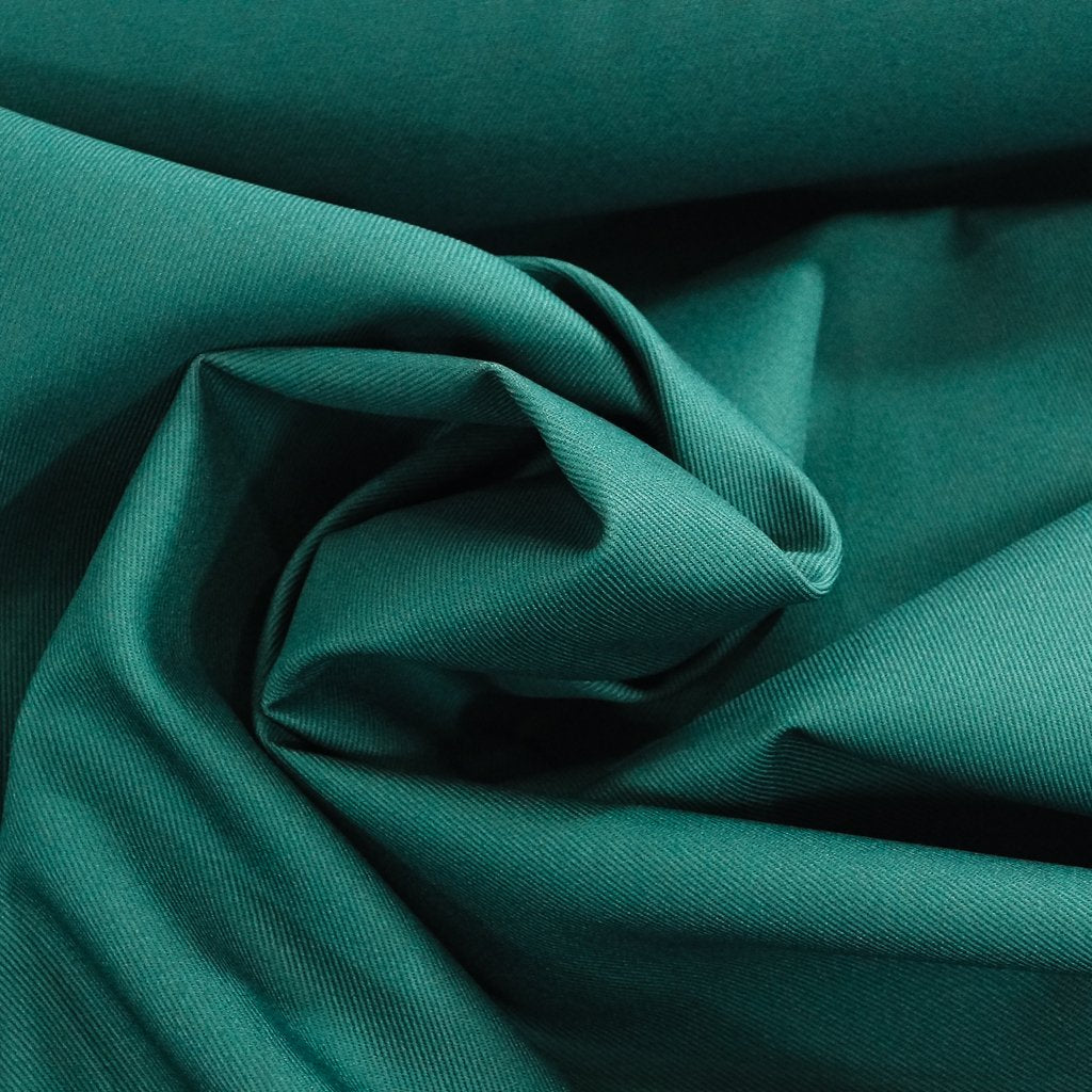 Hunter Green Bull Denim Twill Fabric - 10 oz 100% Cotton 54-Inch Wide for Vintage Sewing Projects