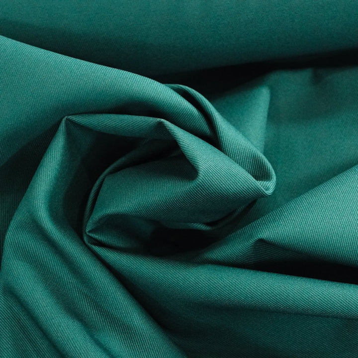 Hunter Green Bull Denim Twill Fabric - 10 oz 100% Cotton 54-Inch Wide for Vintage Sewing Projects