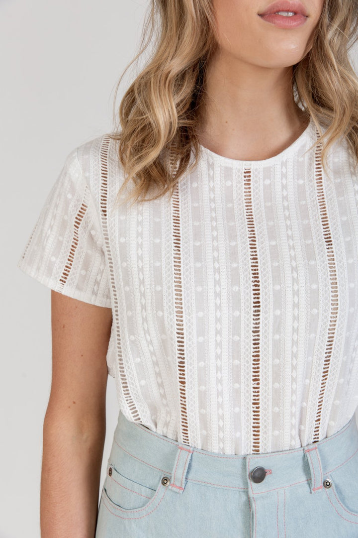 Megan Nielsen Sudley sewing pattern reversible blouse and gathered waist dress with keyhole neckline