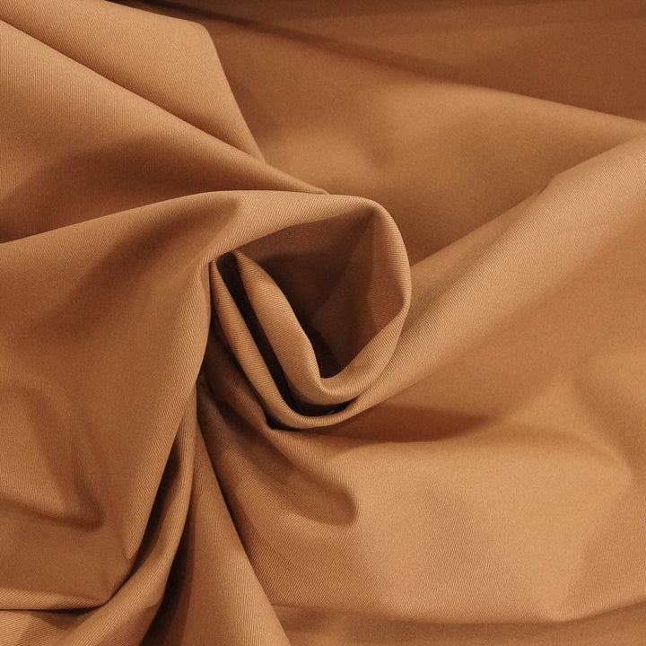 Chino Twill Brushed Aztec – 100% cotton brushed twill fabric, 8.5 oz, 60 inches wide in camel shade for sewing pants, jumpsuits, and overalls