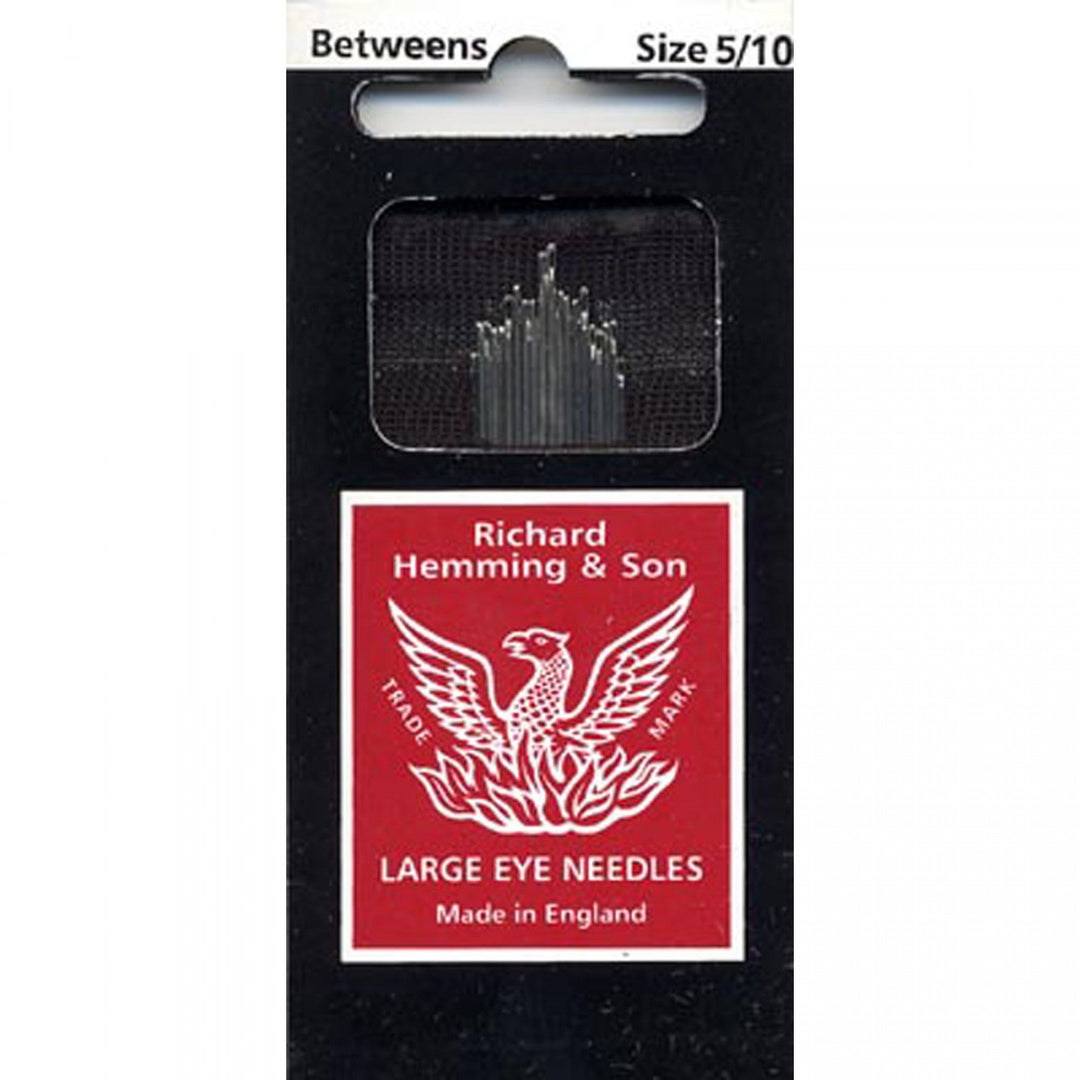 Richard Hemming & Son Betweens Needles size 5/10 quilting needle pack