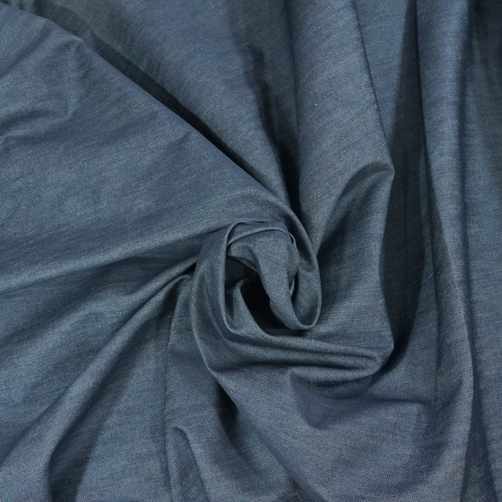 Cone Mills Denim Stretch 11.25 oz Indigo – 99% cotton, 1% spandex, 59/60 inches wide for sewing jeans, jackets, and skirts