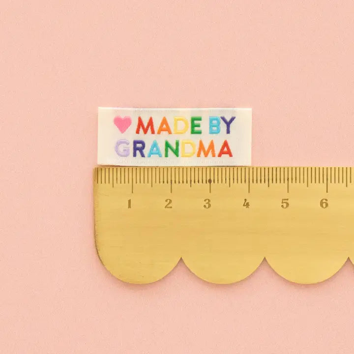 Woven Labels - Sarah Hearts - "Made by Grandma"