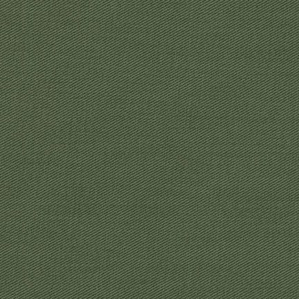 Twill Ventana Twill Evergreen 100% cotton mid-weight fabric for sewing jackets and pants