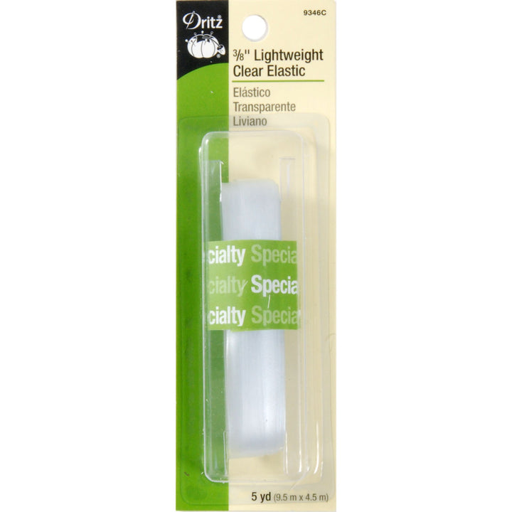 Lightweight Clear Elastic (3/8")