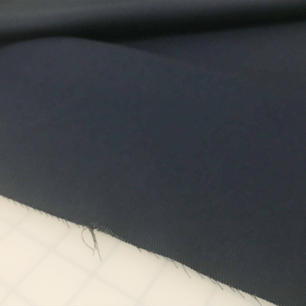 Ventana Twill Smoke Blue 100% cotton fabric, mid-weight 7.9 oz/yard, perfect for pants, jackets, and tailored sewing project
