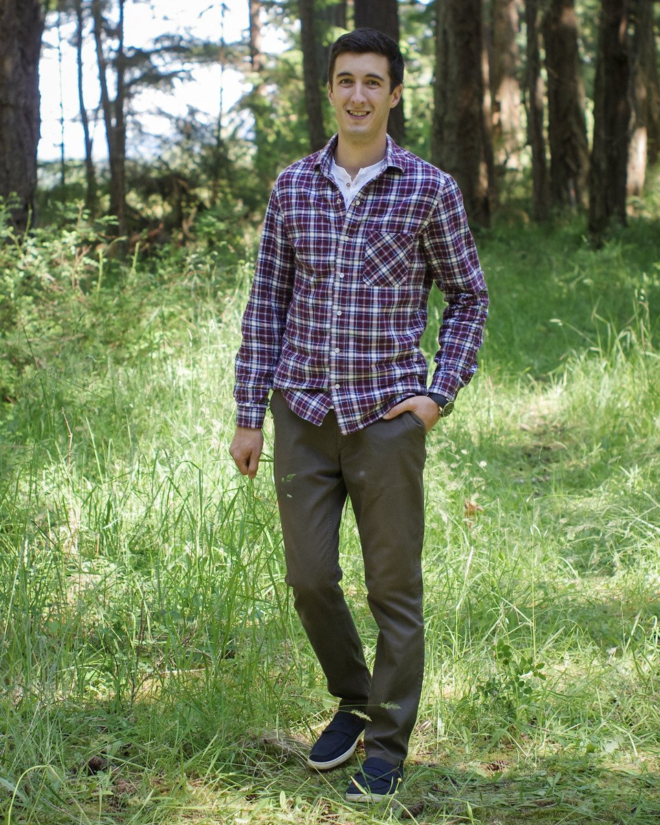 Thread Theory Jedediah Pants sewing pattern slim chino-style trousers and knee-length shorts with pockets and flat-felled seams