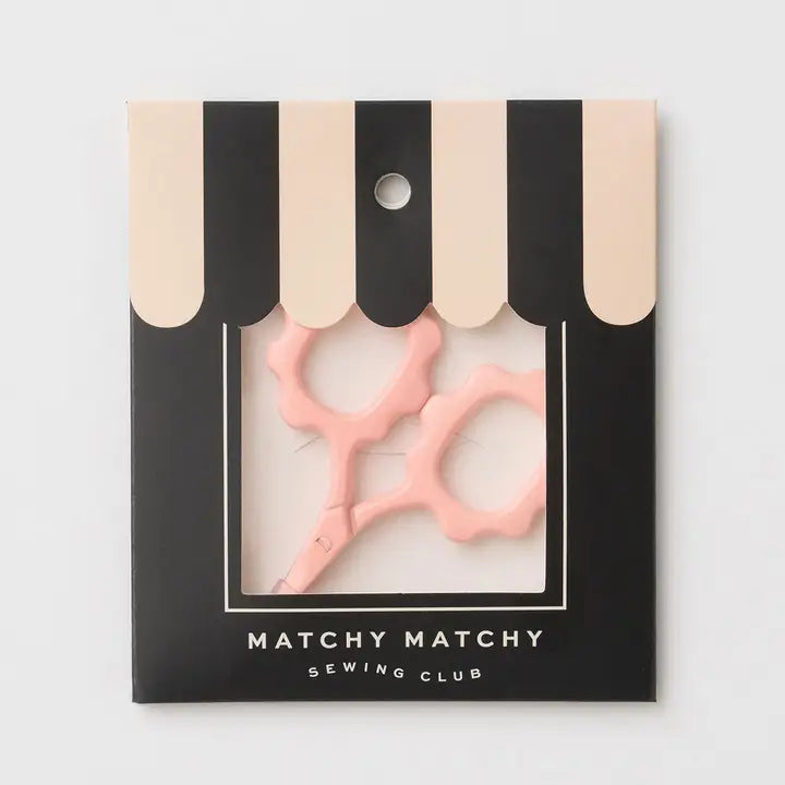 Scallop Handle Embroidery Scissors - Pink