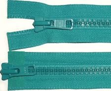 YKK Vision 7-Inch Teal Decorative Zipper – Colorful Metallic Nylon Zipper for Fashion & Crafts