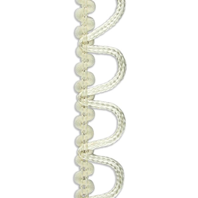 Button Loops 1/2" - Non-Elastic - Ivory
