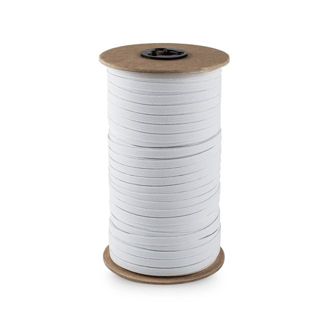 Braided Elastic 1/4" - Black or White