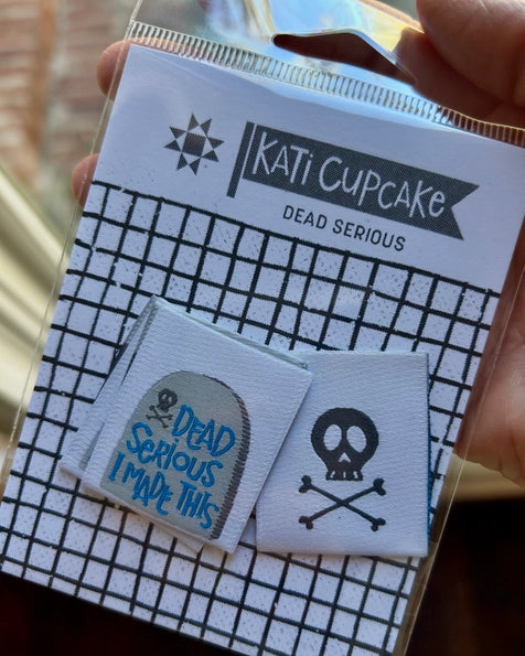 Kati Cupcake Sewing Labels - Dead Serious