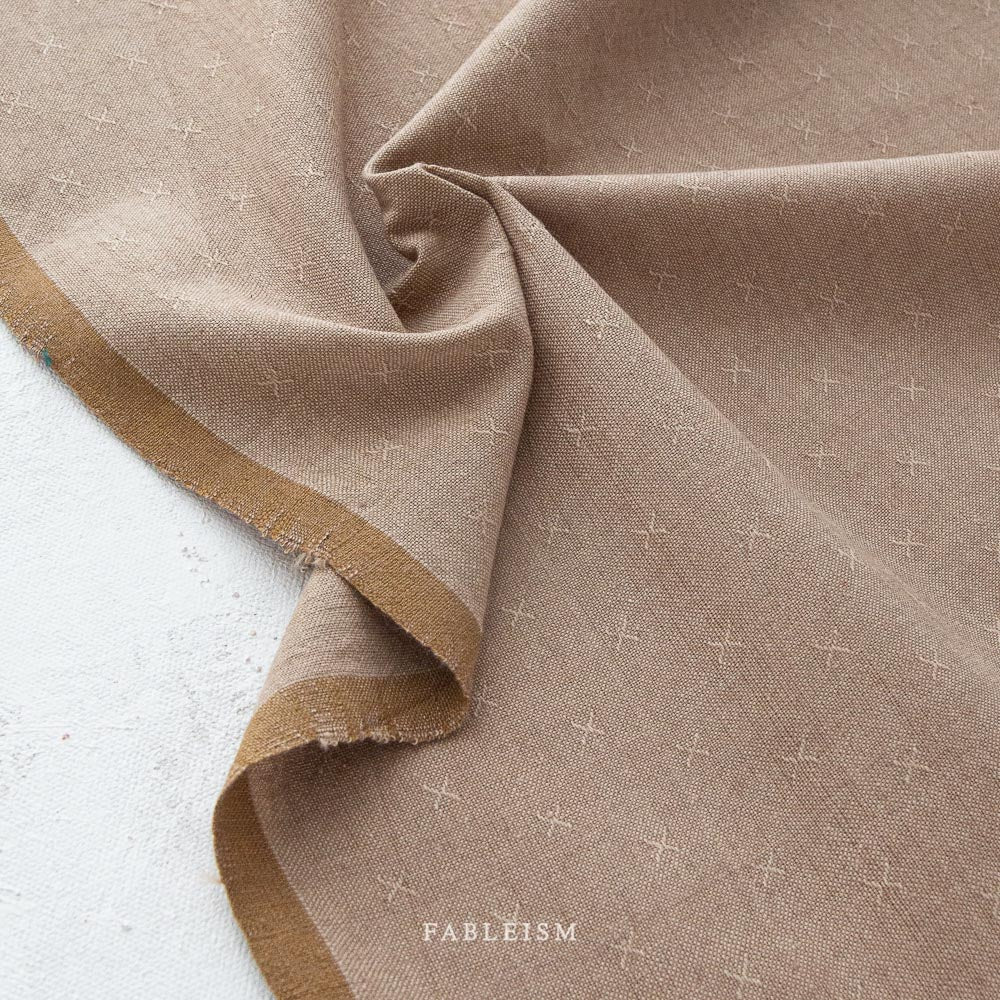 Cotton Woven - Sprout Woven in Cremini