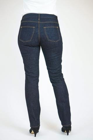 Closet Core Ginger Skinny Jeans sewing pattern – flattering stretch denim jeans with high-rise skinny or low-rise stovepipe options