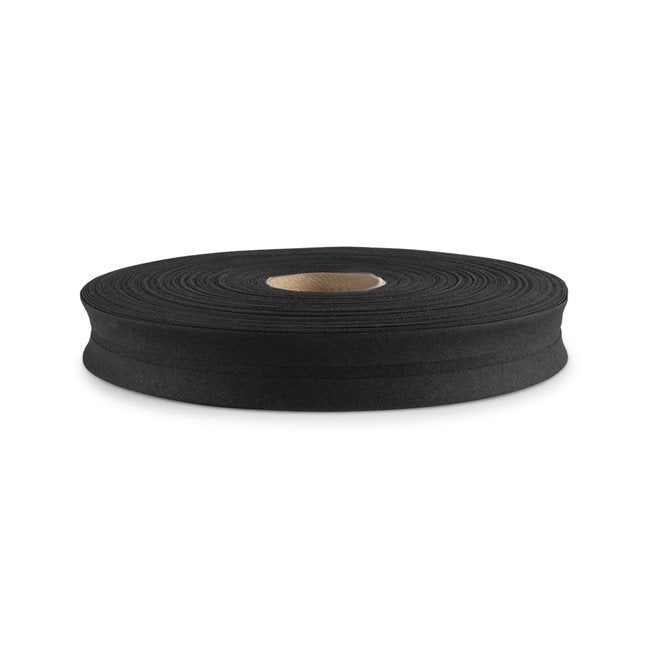 Single Fold Bias Tape 1" - Black