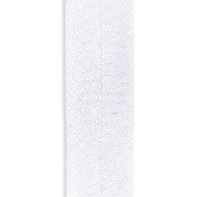 Single Fold Bias Tape 1" - White