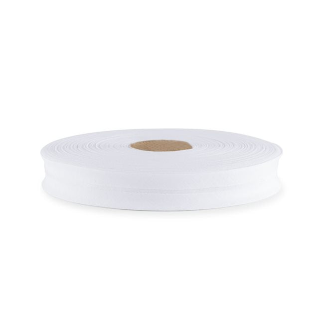 Single Fold Bias Tape 1" - White