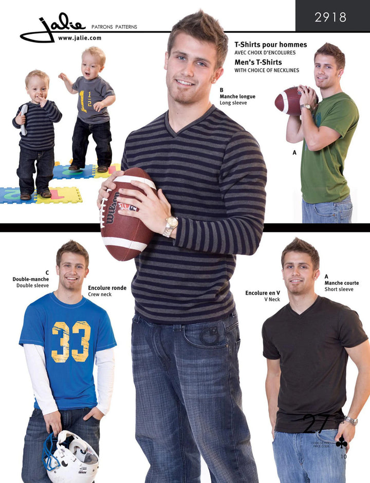 Pattern - Jalie - T-Shirts for Boys and Men