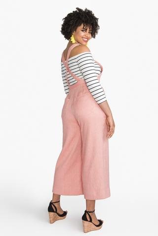 Closet Core Jenny Overalls & Trousers sewing pattern – wide leg pants and versatile dungarees with modern vintage style