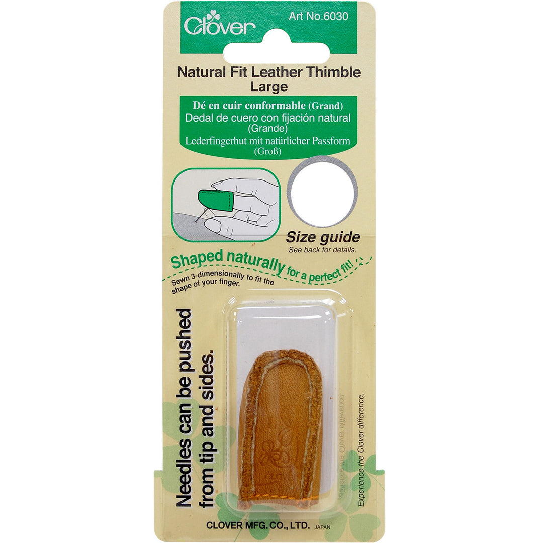 Natural Fit Leather Thimble - 2 Sizes