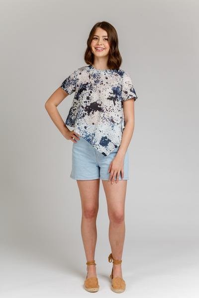 Megan Nielsen Floreat Dress & Top showing asymmetrical dress and blouse options with multiple sleeve and hem lengths