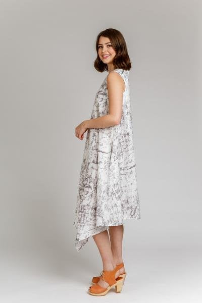 Megan Nielsen Floreat Dress & Top showing asymmetrical dress and blouse options with multiple sleeve and hem lengths