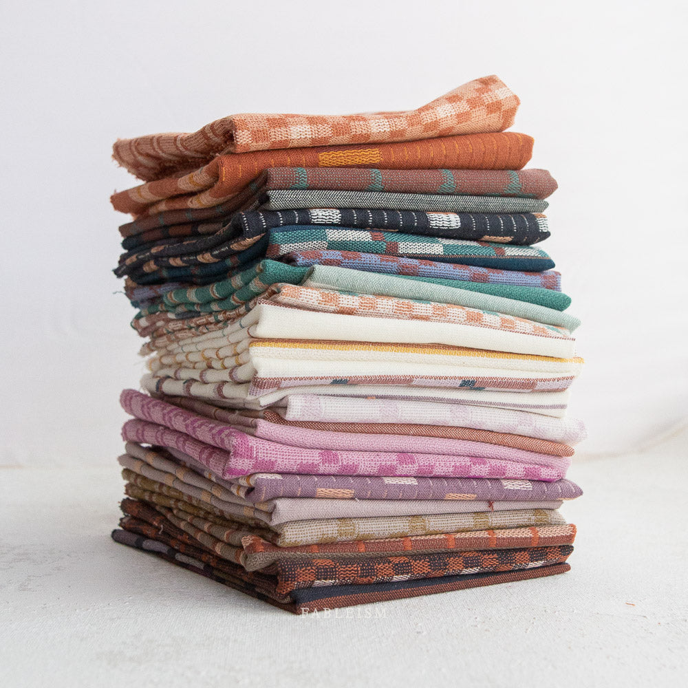 Cotton Woven Monarch Grove fabric in brown and rust tones, 100% cotton, ideal for shirts, blouses, dresses, and skirts.